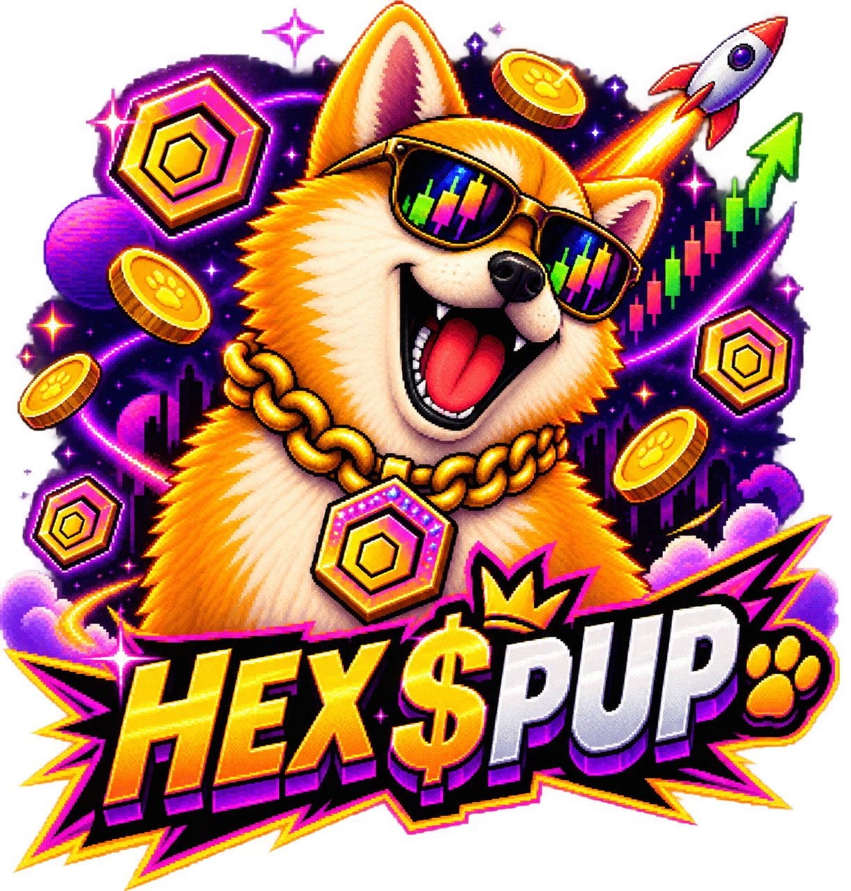 HEX Pup Mascot
